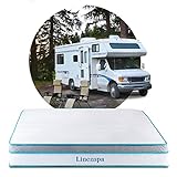 Linenspa 10 Inch Memory Foam and Spring Hybrid Mattress - Perfect for RV Trailer & Camper - Medium Feel - Cooling & Conforming Support - Quality Comfort - Breathable - Bed in a Box - Short Queen Size