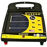 Zareba ESP10M-Z Solar Powered Low Impedance Electric Fence Charger - 10 Mile Solar Powered Electric Fence Energizer, Contain Animals and Keep Out Predators