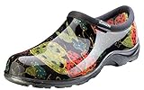Sloggers Waterproof Garden Shoe for Women – Outdoor Slip On Rain and Garden Clogs with Premium Comfort Insole, (Midsummer Black), (Size 9)