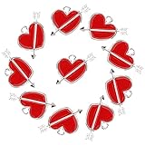 Gadpiparty 10pcs Cupid Heart Charms Jewelry Making Pendants Valentines Day Charms for Valentines Wedding DIY Bracelets Necklace Jewelry Making Craft