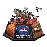 The Bradford Exchange Perseverance 2020 Mars Rover Illuminated Sculpture Featuring Adjustable Accessories Including Extendable Robotic Arm & Fully-Rotating Replica Camera Mount