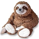 lulumaia Sloth Weighted Stuffed Animals for Adults, Kids Warm Extra Large 3.5lb Unscented Microwavable Heated Stuffed Animals Weighted Plush for Stress, Calming