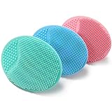 Baby Bath Brush, Baby Cradle Cap Brush, Silicone Massage Brush, Silicone Scrubbers Exfoliator Brush | The SkinSoother Baby Essential for Dry Skin, Cradle Cap and Eczema (Small-4PCS)