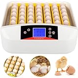 Aceshin 55 Eggs Incubator Digital Poultry Hatcher Machine with Automatic Egg Turning, Temperature & Humidity Control, LED Screen, General Purpose Incubator for Chickens Ducks Birds