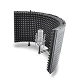 Studio Microphone Foam Shield Soundproofing Acoustic Panel Soundproof Filter - Sound Diffusion Mic Booth Shield - Insulation Diffuser Noise Deadening Absorbing for Audio Music Recording - Pyle PSMRS11