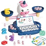 HopeEye Unicorns Kindergarten Preschool Learning Activities Math Counting Matching Letter Toys - Toddler Educational Toys for 3 4 5 6 7 Year Olds Girls Birthday Gift Games for Kids Ages 5-7 3-5
