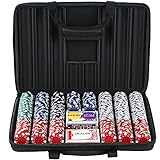 LUOBAO Poker Chips Set for Texas Holdem,Blackjack,with High-Strength Oxford Cloth Handbag