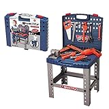 ToyVelt® Kids Tool Set Toddler Workbench W Realistic Tools & Electric Drill for Construction Workshop Tool Bench, Stem Educational Pretend Play, Best Gift Toys for Boys & Girls Age 3, 4, 5, 6 and Up