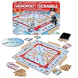 Monopoly Scrabble Game, Play in UNDER ONE HOUR, Score Your Scrabble Word - Move Your Token, By Winning Moves Games USA, Mash-Up of 2 of the World's Greatest Games, 2 to 4 Players Ages 8+ (1250)
