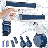 TOPRCBOXS 2 Pack Automatic Electric Water Gun for Kids Adults: 434+58CC High Capacity Water Pistol 32 FT Range, Squirt Gun for Summer Pool Beach Water Fighting Play Outdoor Toys Gifts for Boy Girl