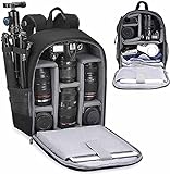 Cwatcun Waterproof Camera Backpack for DSLR, Mirrorless - Compatible with Sony, Canon, Nikon Camera and Lens Accessories
