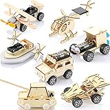 7 in 1 STEM Kit Wood Projects for Kids to Build 3D Wooden STEM Building Kit Puzzles Mechanical Car Educational Science Models Kits Building Toys for Kids 8 9 10 11 12 Year Old