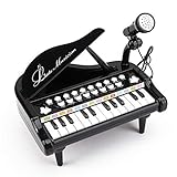Piano Toy Keyboard for Baby & Toddlers Birthday Gift Toy for 1 2 3 4 Year Old Kids Toy Piano 24 Keys, Black