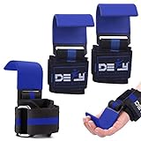 DEFY Challenge Your Fear Weight Lifting Hooks for Men & Women - Heavy Duty Lifting Straps for Pull Ups - Thick Neoprene Padding, Double Stitching, Non-Slip Resistant Coating Lifting Grips