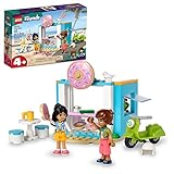 LEGO Friends Donut Shop 41723, Food Playset, Bakery Toy for Girls and Boys 4 Plus Years Old, Includes Liann and Leo Mini-Dolls and Toy Scooter, Small Gift Idea