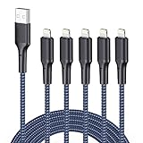 iPhone Charger Cable 10ft 5Pack,[Apple MFi Certified] Long Lightning Cable 10 Foot iPhone Charging Cord for iPhone 12/11/11 Pro/X/Xs Max/XR/8/8 Plus/7/6/6s/SE/5c/5s/5 iPad Air 2/Mini Airpods