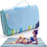 FashionLive Beach Blanket Extra Large Picnic Blanket Sandproof Waterproof Outdoor Indoor Blanket Lightweight Handy Mat Portable Beach Mat for Camping Hiking Travel Park Grass