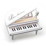 Amy&Benton Piano Keyboard Toy for Kids 31 Keys White Multifunctional Electronic Toy Piano with Microphone for Baby Toddler Birthday Gift Toy for 3 4 Year Old