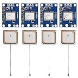 Coliao 4pcs GY-NEO6MV2 NEO-6M GPS Module NEO6MV2 with Flight Control EEPROM MWC APM2.5 Large Antenna for Arduino EEPROM APM 2.5