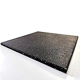 Goodhoily Anti-Vibration Pad 24' x 24',3/5' Thick- Rubber Vibration Pad -Sound Absorbing Mat- for Dryers, Fitness Equipmen,Audio Equipment(Square) Black