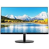 Norcent 24 Inch Computer Frameless Monitor, 75Hz Full HD 1920 x 1080P IPS LED Display, HDMI VGA Port, 178 Degree Viewing Angle Blue Light Filter Function, 100x100mm VESA Mountable, MN24-H
