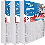 AIRX FILTERS WICKED CLEAN AIR. 16x25x3 Air Filter MERV 11 Compatible with Lennox X0581 Air Filter 3 Pack
