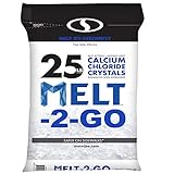 Snow Joe AZ-25-CC Resealable Premium Calcium Chloride Crystal Ice Melter, 25 lb Bag, White