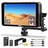 NEEWER F400 PRO 6 Inch Camera Field Monitor, Waveform, Vector Scope, Full HD 1920x1080 IPS 4K HDMI Input DSLR Video Peaking Focus Assist, DC Input Output, Tilt Arm, F550 Battery & Charger Included