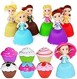 BoterLun 6PCS Mini Beautiful Cake Doll Toy,Surprise Transforming Scented Princess Dolls Gift Set for Children Kid Funny Game Gift for 3 Year Old Girls
