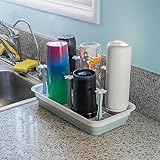 L-WASH Large Countertop Drying Rack - Ideal for Insulated Water Bottles, Drinking Glasses, Sports Bottles