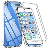 BESINPO iPod Touch 7th Generation Case, iPod Touch 6th/5th Generation Case, Full-Body Built-in Screen Protector Rugged Protection Shockproof Clear iPod Touch Case Cover for iPod Touch 7/6/5