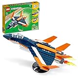 LEGO Creator 3in1 Supersonic-Jet 31126 Building Toy Set for Kids, Boys, and Girls Ages 7+ (215 Pieces)