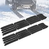 Tire Traction Mat Foldable, Portable Recovery Tracks Boards All-Weather Emergency Tire Device for Off Road, Snow, Mud, Sand, and Ice, Used to Cars, Trucks, Van or Fleet Vehicle (2 Packs)