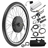 AW Electric Bike Conversion Kit 48V 1000W 26' Front Wheel Powerful Motor, Dual Mode Controller, W/LCD Display Twist Throttle PAS