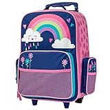 Stephen Joseph Kids' Classic Rolling Luggage, Rainbow, One Size