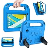 AVAWO Kids Case for RCA Voyager 7inch Tablet (I/II/III)- with Built-in Screen Protector - Shockproof Light Weight Stand Case for 7inch RCA Voyager I/II/III/Pro Android Tablet, Blue