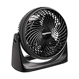 Amazon Basics 3 Speed Small Room Air Circulator Fan, 7-Inch Blade, Black, 6.3'D x 11.1'W x 10.9'H
