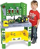 Theo Klein - John Deere Repair Station Premium Toys For Kids Ages 3 Years & Up