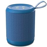 MEGATEK Portable Bluetooth Speaker, Loud HD Sound and Well-Defined Bass, IPX5 Waterproof, up to 10 Hours of Play, Aux Input, Wireless Speaker with Clip for Home, Outdoor and Travel (Teal)
