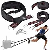 ATENTO Weight Lifting Belts for Pulling, Strength Training, Adjustable Closure, 2 Straps & 4 Hooks Included