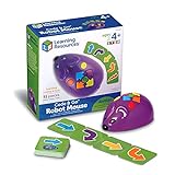 Learning Resources Code & Go Robot Mouse - 31 Pieces, Ages 4+, Coding STEM Toys, Screen-Free Coding Toys for Kids