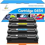 TRUE IMAGE Compatible 045 045H Toner Cartridge Replacement for Canon 045 045H MF634Cdw Toner for Canon Color ImageCLASS MF634Cdw MF632Cdw LBP612Cdw MF632 LBP612 Ink Printer (B/C/Y/M, 4-Pack)