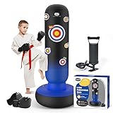 Kilpkonn Punching Bag for Kids, 67' Inflatable Punching Boxing Bag Set with Gloves and Pump - Blue