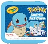 Crayola Pokémon Squirtle Coloring Art Case (71+ pcs), Kids Art Set, Coloring Pages and Markers, Pokemon Gift for Kids, Ages 4+