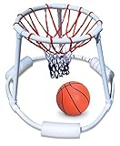 SWIMLINE Pool Basketball Hoop Floating Or Poolside Game With Real Feel Net & Float Foam For Kids & Adults Swimming Splash Super Hoops With Water Basketball Pools Toy Outdoor Summer 9162