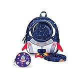 yisibo Rocket Toddler Backpack with Harness Leash Snack Nursery Bags for Kids Baby Boy Girl 1-3 Years Old