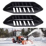 ELITEWILL Universal Snow Blower Skid Shoe Heavy Duty and Wide Snow Thrower Slide Shoes with Black Powder Coating Fit for All Stage Snowblowers