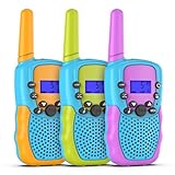 Toys for 4-12 Year Old Boys or Girls, Selieve 3 Pack Walkie Talkies Outdoor Indoor Stem Toys 3 KM Range 22 Channels 2 Way Radio, Gifts for 3-10 Year Old Boys or Girls