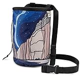 Oso Supply Co - Climbing Chalk Bag for Adults and Kids, Drawstring Closure, Adjustable Waist Belt, Indoor/Outdoor Training, Rock Climbing, Bouldering, Weightlifting (Big Bend)