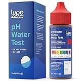 Lupo pH Water Test Kit for Drinking Water, Swimming Pools & Spas | Water Chemical Test Kit for pH for All Sources of Water | Highly Accurate & Easy to Use pH Test Kit
